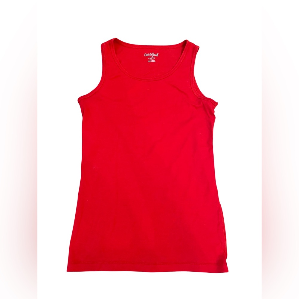 Cat & Jack Bright Red Sleeveless Top
